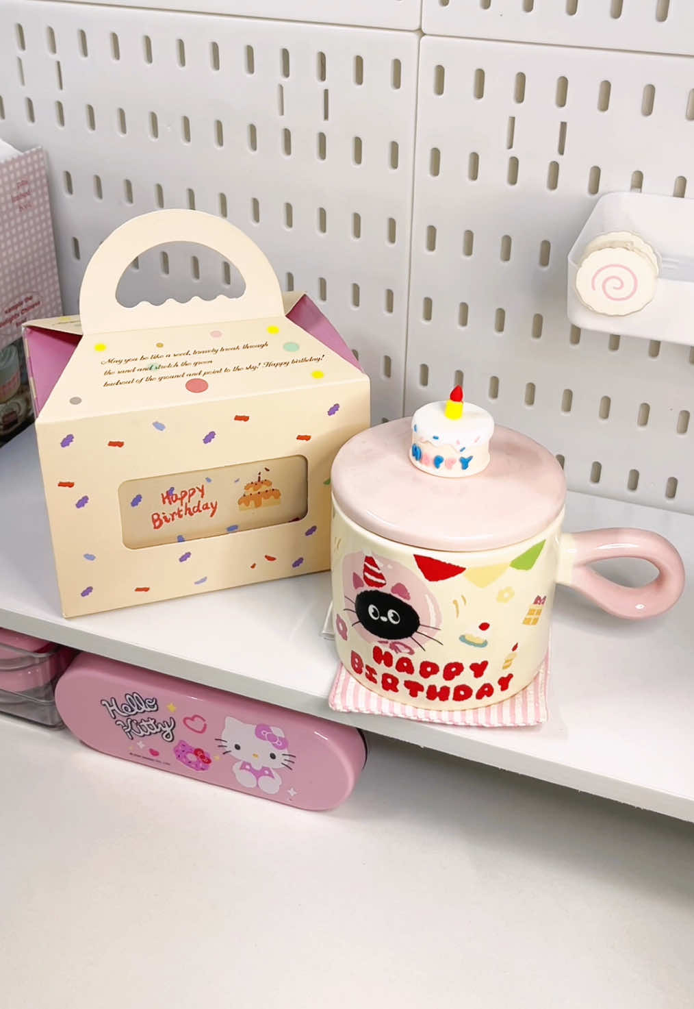ของขวัญวันเกิดสุดคิ้ววว 🎀🐈‍⬛ #แก้วเซรามิก #แก้วน่ารัก #แก้ว #แก้วน้ํา #ของขวัญ 