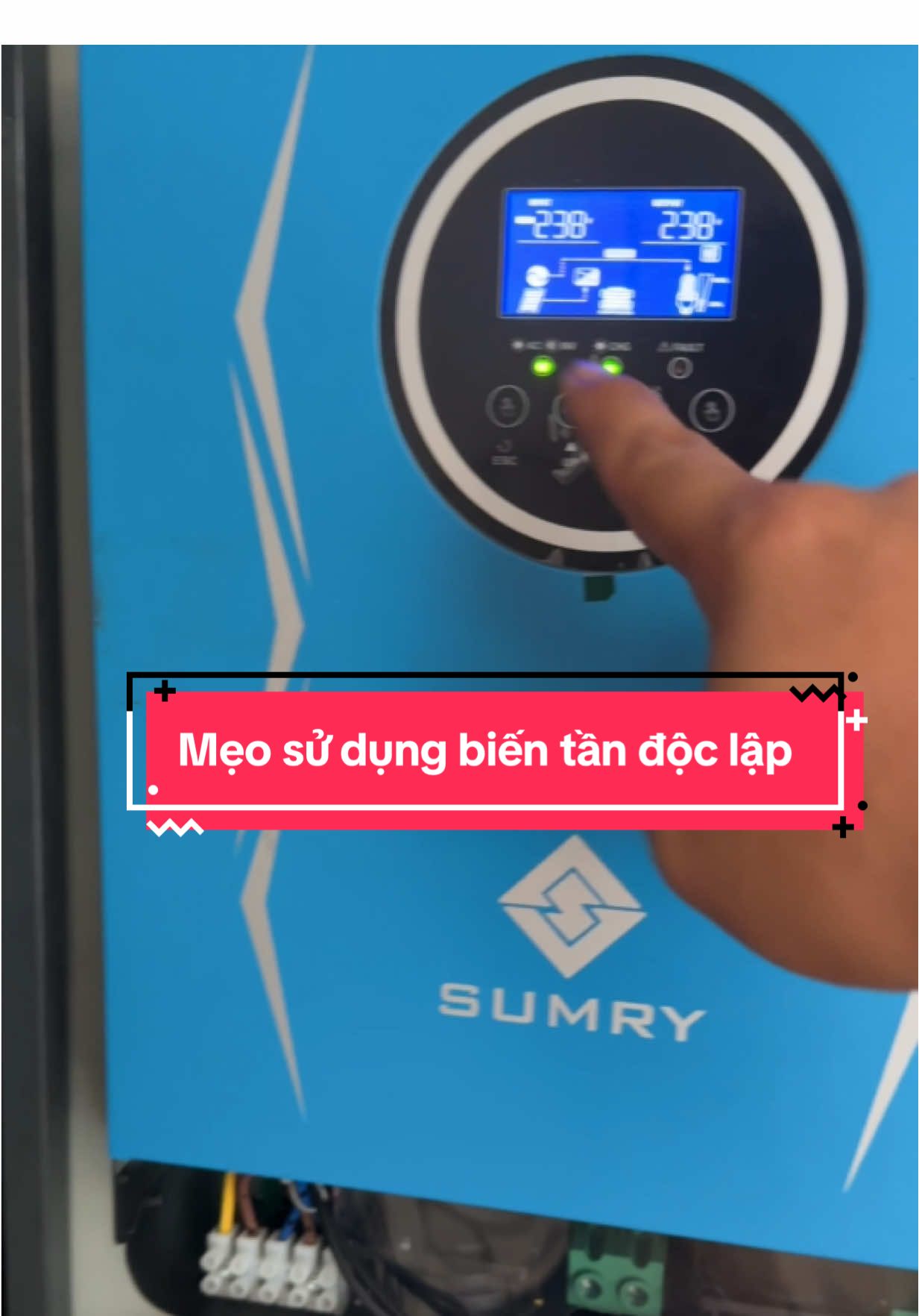 ⚡ Biến tần hybrid năng lượng mặt trời SUMRY 2200VA/1800W ✅ Sạc MPPT 80A – Hiệu suất cao, ổn định ✅ Hỗ trợ dải điện áp PV rộng 55V – 450V ✅ Tần số 50Hz/60Hz, phù hợp nhiều thiết bị điện gia đình 🔥 Lựa chọn thông minh cho hệ thống điện mặt trời mini & dự phòng điện! #BienTanNangLuong #SumryInverter #HybridSolar #HeThongDienMatTroi #NangLuongXanh   