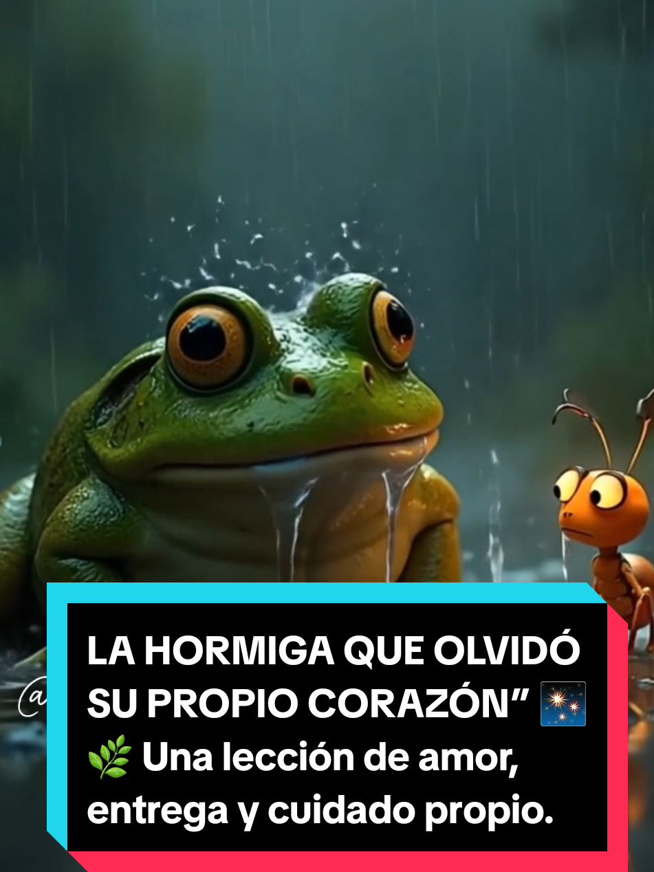 ✨ “LA HORMIGA QUE OLVIDÓ SU PROPIO CORAZÓN” ✨ 🌿 Dio todo por los demás, pero se olvidó de sí misma. 🙏 Una lección sobre amor propio y cuidado del alma.#CuidarElCorazón #LeccionesDeVida #HistoriasQueSan 