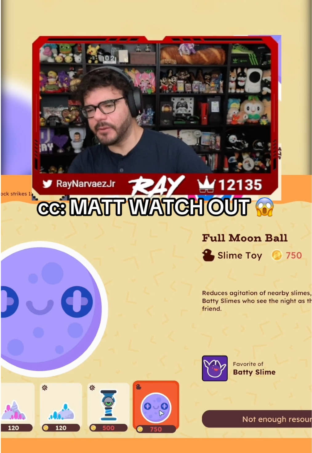 WATCH OUT @Sharkmages 😱 (Video: Slime Randher 2) #raynarvaezjr #twitch #fyp #rayd #achievementhunter 