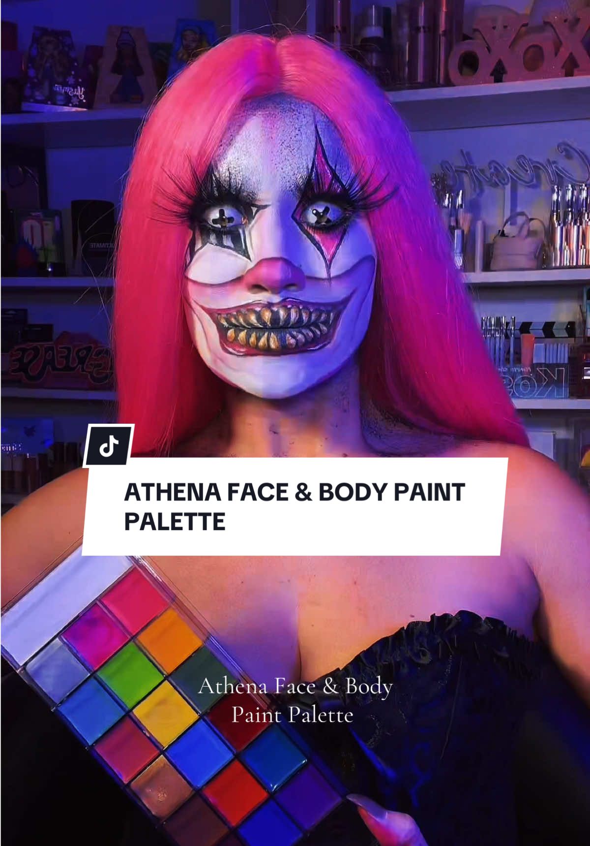 Clown makeup. #clown #clownmakeup #halloweenmakeup #halloween #fyp 