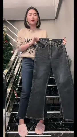 กางเกงยีนส์เอวสูงขาม้าเต่อผ้ายืด #กางเกงยีนส์เอวสูง #กางเกงยีนส์ขาม้า #กางเกงยีนส์ผ้ายืด 