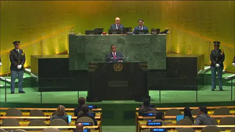 Allocution, Nations-Unies assemblée générale 2025 #denissassounguessopresident #congobrazzaville242🇨🇬 #nationsunies🇺🇳 #diplomatie 