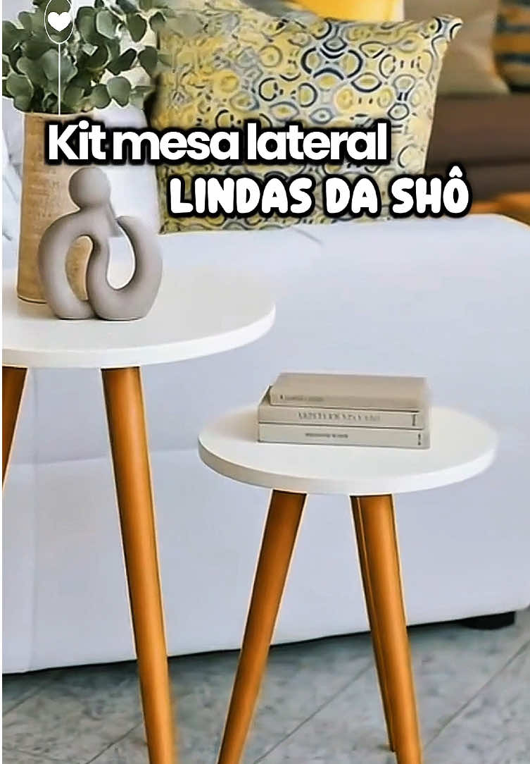 ✨ O detalhe que faz a diferença ✨ 🪑 Kit Mesa Lateral Redonda de Canto ✔️ Ideal para sala e decoração ✔️ Funcional, moderna e estilosa ✔️ Perfeita para apoio no dia a dia 🔎 Busque pelo ID na barra de pesquisa da Shopee: BVH-TWE-PRG #mesalateral #decoracao #sala #organização #ahopee 