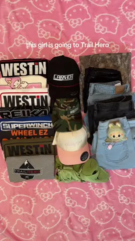 Packing up for Trail Hero 2025 in Hurricane, Utah! Can not wait to rep some of the baddest companies and wheel my lil heart out with my friends! #royaljosieness #trailhero #gladdygirl #jeepgirlsoftiktok #packingforvacation 