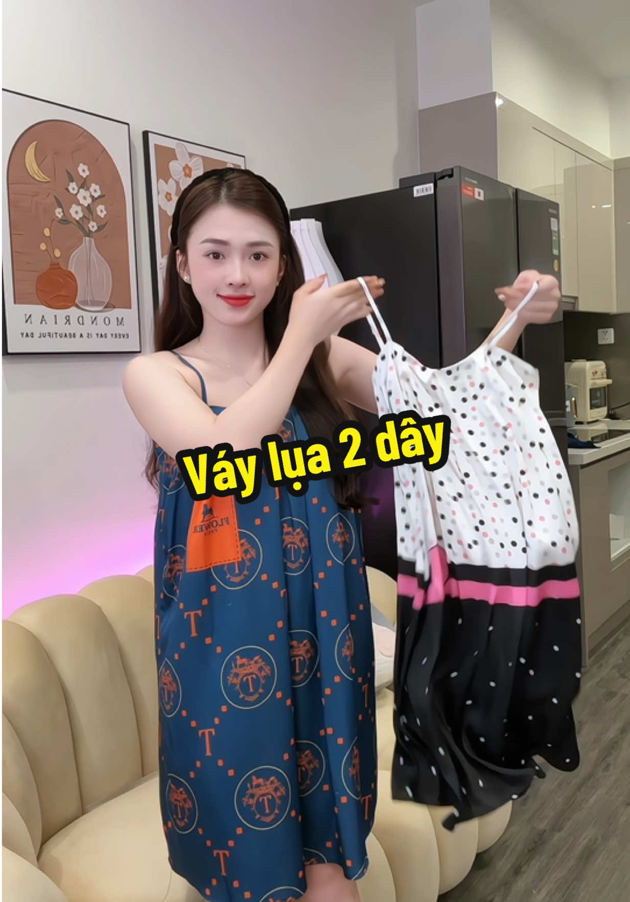 Ở nhà mặc lụa là sướng nhất 😍