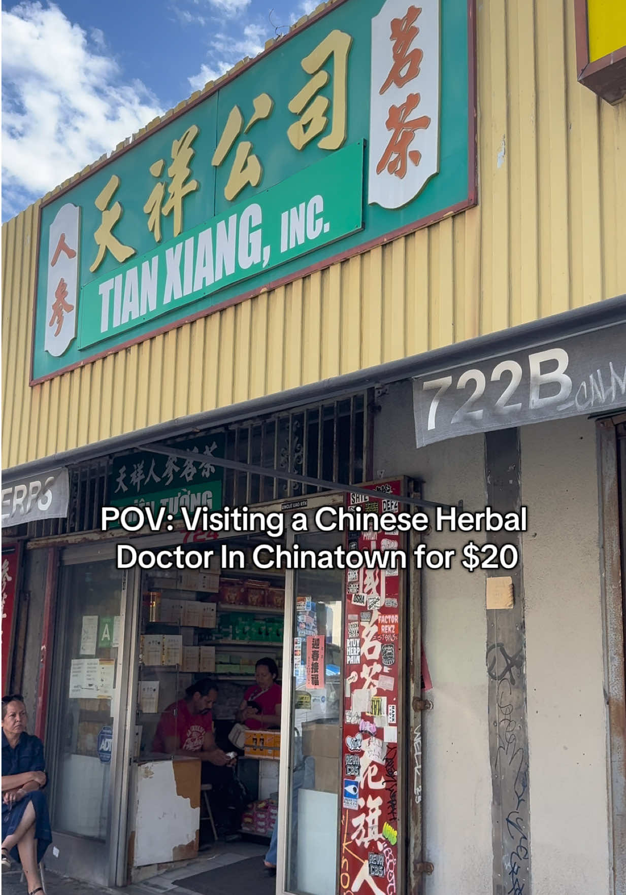 Visiting Tian Xiang in Chinatown! Chinese Herbal Doctor.🤍 They take walk-ins 📍 724 N Broadway Los Angeles, CA  90012 9am-5pm Everyday   #losangeles #chinatown #chineseherbalmedicine #lahiddengems #TianXiang 