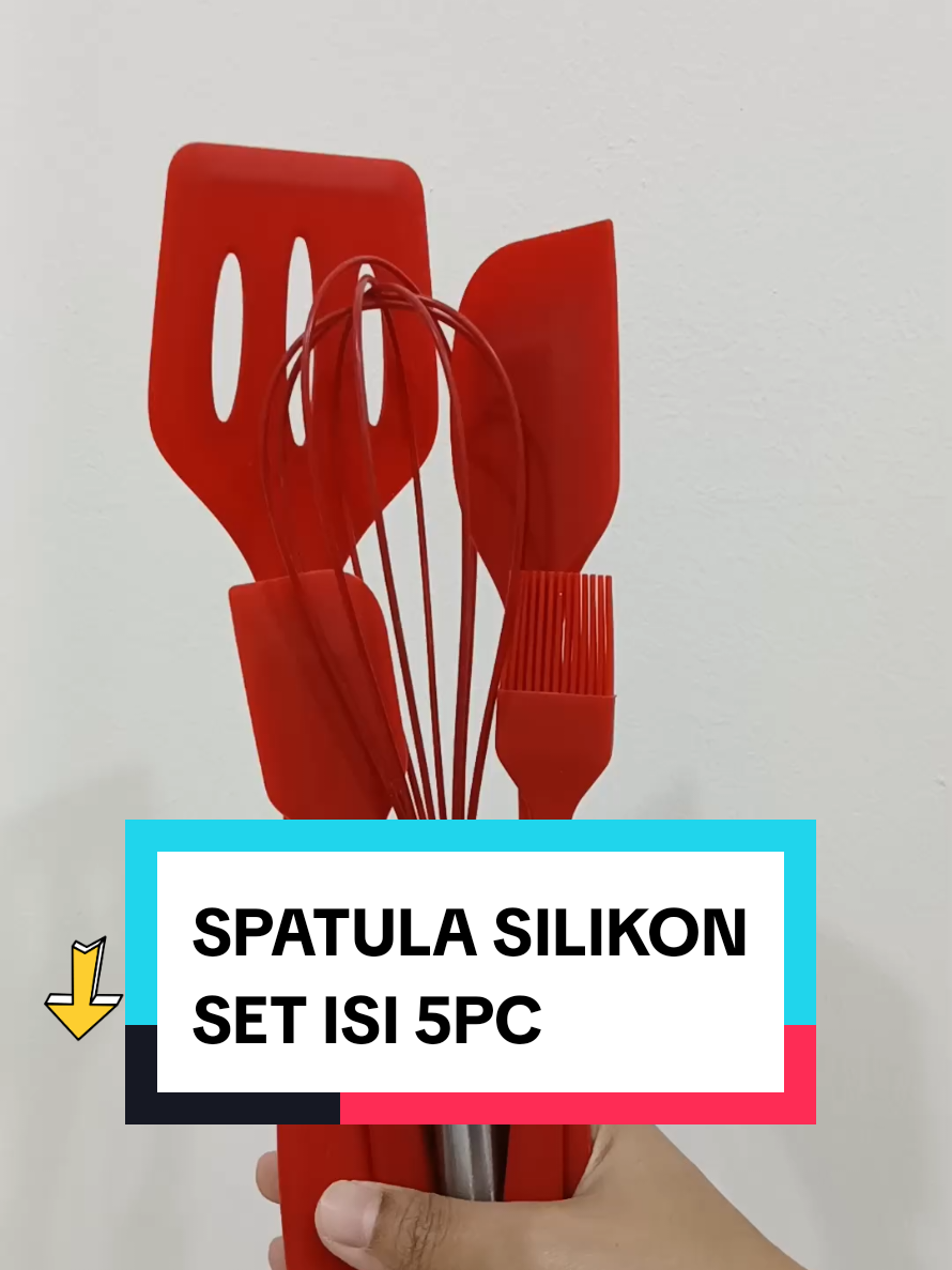 spatula silikon set. isi 5pc. bahan tebal, anti lengket,tahan panas, BPA free. #spatulasilikonset #setspatulasilikon #spatulasilikon #spatulasilicon #spatulasiliconset 