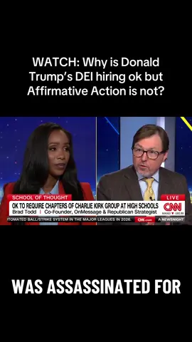 Rep. Jim Clyburn joined NewsNight last night and explained his no vote against the resolution honoring Charlie Kirk’s legacy. “I don’t mind honoring anybody’s life. I’ve got a problem with their legacy.”  That led to a lively debate about Kirk’s comments on affirmative action and why conservatives insist diverse hires can be presumed unqualified— except when Republicans appoint them. WATCH:  #newsnight #cnn