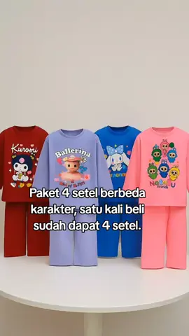 4Pcs SETELAN ANAK WANITA VIRAL #setelananak #setelananakviral #bajuanakviral 