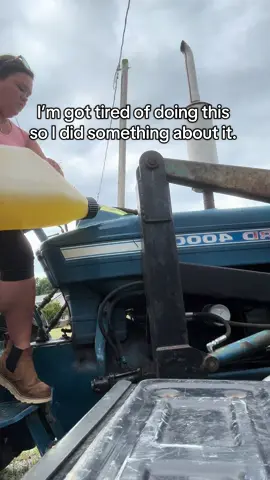 No more packing 5 gallon jugs to the tractor. 