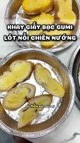 Khay giấy bạc dùng để chiên trong nồi chiêu không dầu và lò nướng đây các mom ơi. An toàn và tiện lợi lắm nha. Các mom tham khảo ngay nha #khaygiaybac #mebimsua #mebau #mevabe #mebim 