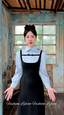 ĐẦM VÁY CỔ SEN CỔ CAO (dáng dài - dáng ngắn ) TIỂU THƯ TAY DÀI PHỒNG PHỐI NƠ CHÂN VÁY CHỮ A #thoitrangnu #vaydangxhuA  #vayphoisomi #fashionlylion  #vayphoino 