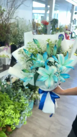 Blue Lily Bouquet