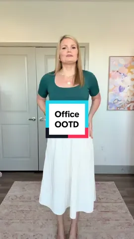 Yes, I wear white after Labor Day ☺️ #officeootd #workwearstyle #over40 
