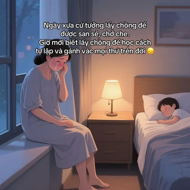 Có những người phụ nữ, mang danh “có chồng” nhưng vẫn sống như thể một mình. Từng bữa cơm, từng giấc ngủ của con… cho đến chiếc bóng đèn hỏng, cái ống nước rò rỉ – tất cả đều do chính tay cô lo liệu. Người đàn ông từng hứa “chung vai” giờ như một vị khách, chỉ đến và đi trong căn nhà này. Cô vừa là cha, vừa là mẹ, vừa là người gánh tất cả những phần việc lẽ ra phải được san sẻ. Hôn nhân mà sự hiện diện của chồng không làm nhẹ đi gánh nặng nào… thì khác gì cô đang nuôi thêm một “đứa trẻ lớn”. Và khi ai đó bảo “đàn ông mới là người dẫn đường”, cô chỉ cười nhạt. Bởi cả đời này, cô chưa từng thấy ai dắt mình đi đâu, chỉ thấy chính mình âm thầm chèo chống qua sóng gió. #tamtrang #loitamtinhguigio #mebimxaykenh #chuyenvochong #xuhuong 