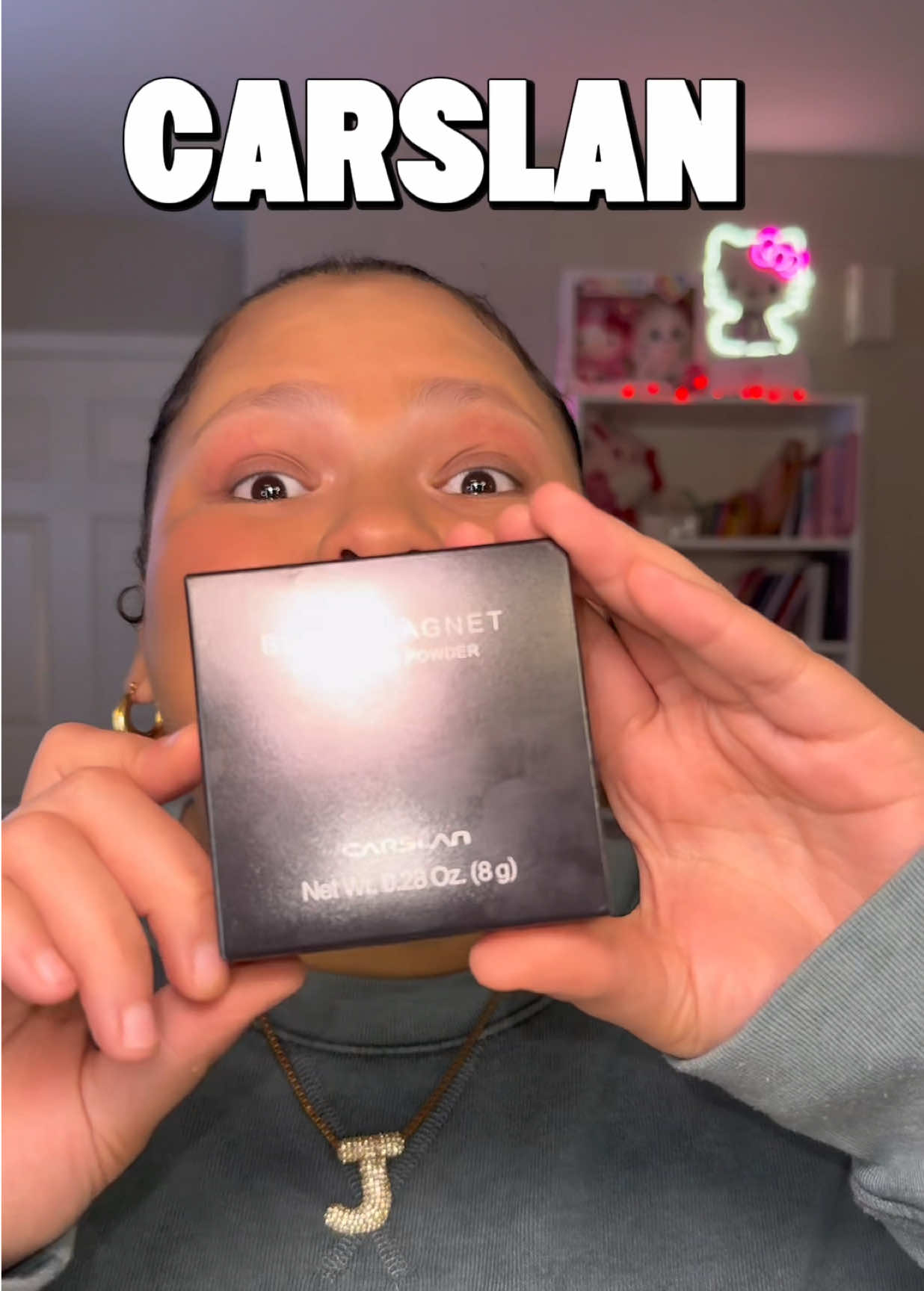 Trying and reviewing @Carslanvn Press Powder 🤍 #presspowder #carslan #makeupreview #makeuptutorial #carslanpowder 