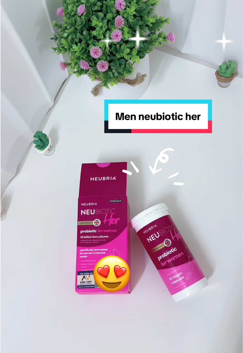 Một loại men mà bất kỳ chị em nào cũng nên biết và để sẵn trong nhà, 1 viên chưa tới 25 tỷ lợi khuẩn và 4 chủng men vi sinh hỗ trợ vùng kín khoẻ mạnh hơn #neubiotic #neubioticher #menvisinhphukhoa #mebimsua #review 