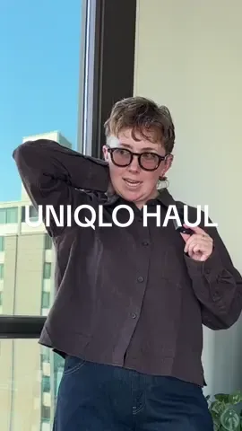 picked up some new fall clothes from @UNIQLO Canada today!! everything from the women's section suprisingly #lesbian #fashion #masc #butch #outfitinspo 