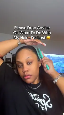 Somebody Please Tell Me What To Do With My Hair. Should I Cut It?? #hairtok #hairadvice #whattodo #hairstyle #haircut 