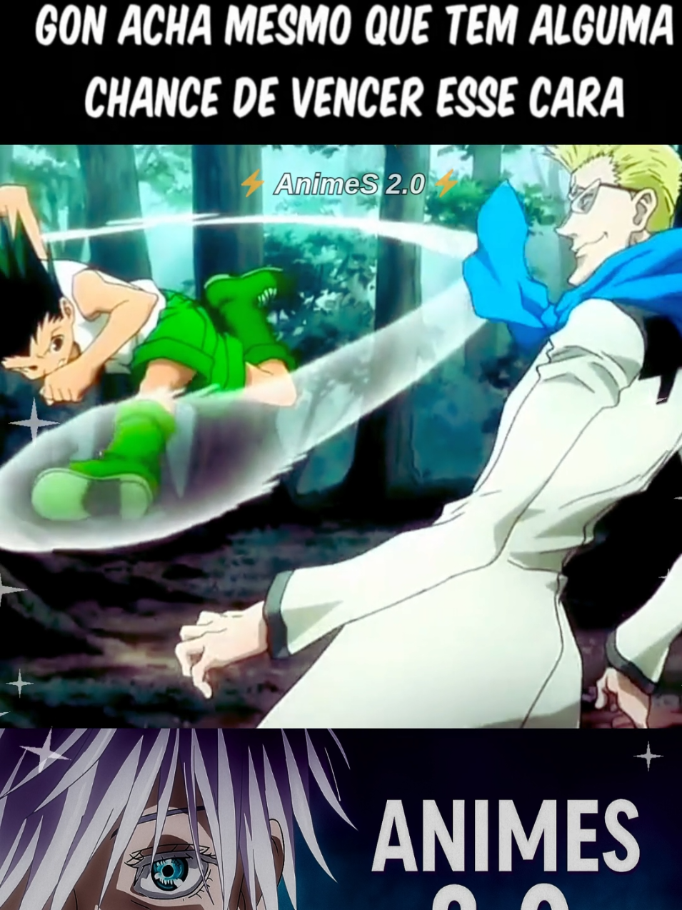 Gon acha mesmo que tem alguma chance de vencer | Hunter x Hunter 🔥 #Gon #Killua #Fyp #anime #pravoce 