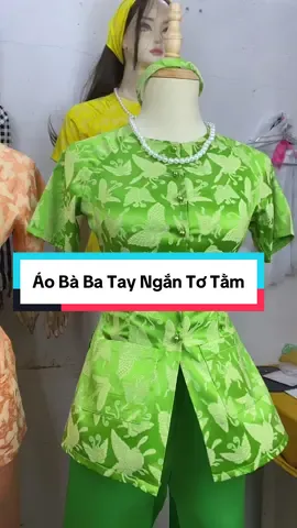 Áo bà ba ngắn tay xinh quá nè#aobabaxuongnhalan #lanbanaobaba #xuongnhalan #xuhuong 