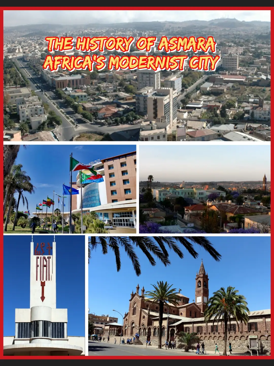 🏙️ The Story of Asmara – Eritrea’s Timeless Capital Asmara, the beautiful capital city of Eritrea, sits on a high plateau over 2,300 meters above sea level. Its name comes from the Tigrinya phrase “Arbate Asmara” meaning “the four villages united.” According to tradition, four clans once lived separately in the area until they joined forces to defend themselves  this unity gave birth to the city we now call Asmara. ⏳ Ancient Roots Asmara’s history stretches back many centuries. Archaeological finds show that the surrounding highlands were home to early civilizations linked to the ancient Axumite Kingdom. But the Asmara we know today started to grow in the late 19th century, when Italians colonized Eritrea in 1889. 🇮🇹 The Italian Era – “Little Rome” Asmara entered its golden age during Italian rule, especially in the 1930s. The Italians rebuilt the city with wide boulevards, fountains, and modernist architecture. It became known as “Piccola Roma” (Little Rome). Landmarks from this period still shine today: ✈️ Fiat Tagliero Building – a futuristic service station shaped like an airplane. 📽️ Cinema Impero – one of the finest examples of Art Deco cinemas in Africa. ⛪ Cathedral of Asmara (Enda Mariam) – a beautiful Lombard-style Catholic church. 🕌 Al Khulafa al Rashiudin Mosque – symbolizing religious diversity and harmony. 🏟️ Asmara Opera House, Post Office, and Banca d’Italia  classic Italian-era buildings that still stand proud. In 2017, UNESCO declared Asmara a World Heritage Site because it has one of the world’s best-preserved collections of modernist architecture. 🌍 Bad Times & Struggles Asmara also witnessed hardship. During World War II, the British occupied Eritrea. Later, Ethiopia annexed Eritrea in the 1960s, and Asmara became a center of resistance during Eritrea’s long struggle for independence. The city suffered during decades of war, facing economic hardship and political repression. Many of its people fled abroad, but those who remained kept the city’s soul alive. 🌟 A Golden Era of Resilience After Eritrea gained independence in 1991, Asmara once again became the proud capital of a free nation. Despite difficulties, the city remains known for its clean streets, peaceful atmosphere, and welcoming cafés where people sip macchiatos. Its golden era of architecture and culture continues to inspire visitors and locals alike. Asmara today is not only a city of history, but also a city of resilience  where the beauty of the past meets the hope of the future. And now, thanks to platforms like TikTok, more and more people around the world are discovering Asmara’s charm  from its art deco cinemas to its buzzing markets, from the Fiat Tagliero wings to the peaceful palm-lined boulevards. Asmara is truly a timeless treasure of Africa. ✨ #Asmara #Eritrea #History #TikTokLearning #WorldHeritage 
