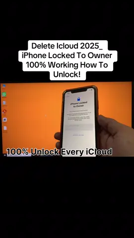 Delete Icloud 2025_ iPhone Locked To Owner 100% Working How To Unlock! #icloudunlock #iphoneunlock #iphonelockedtoowner #iphonetips #fyp 