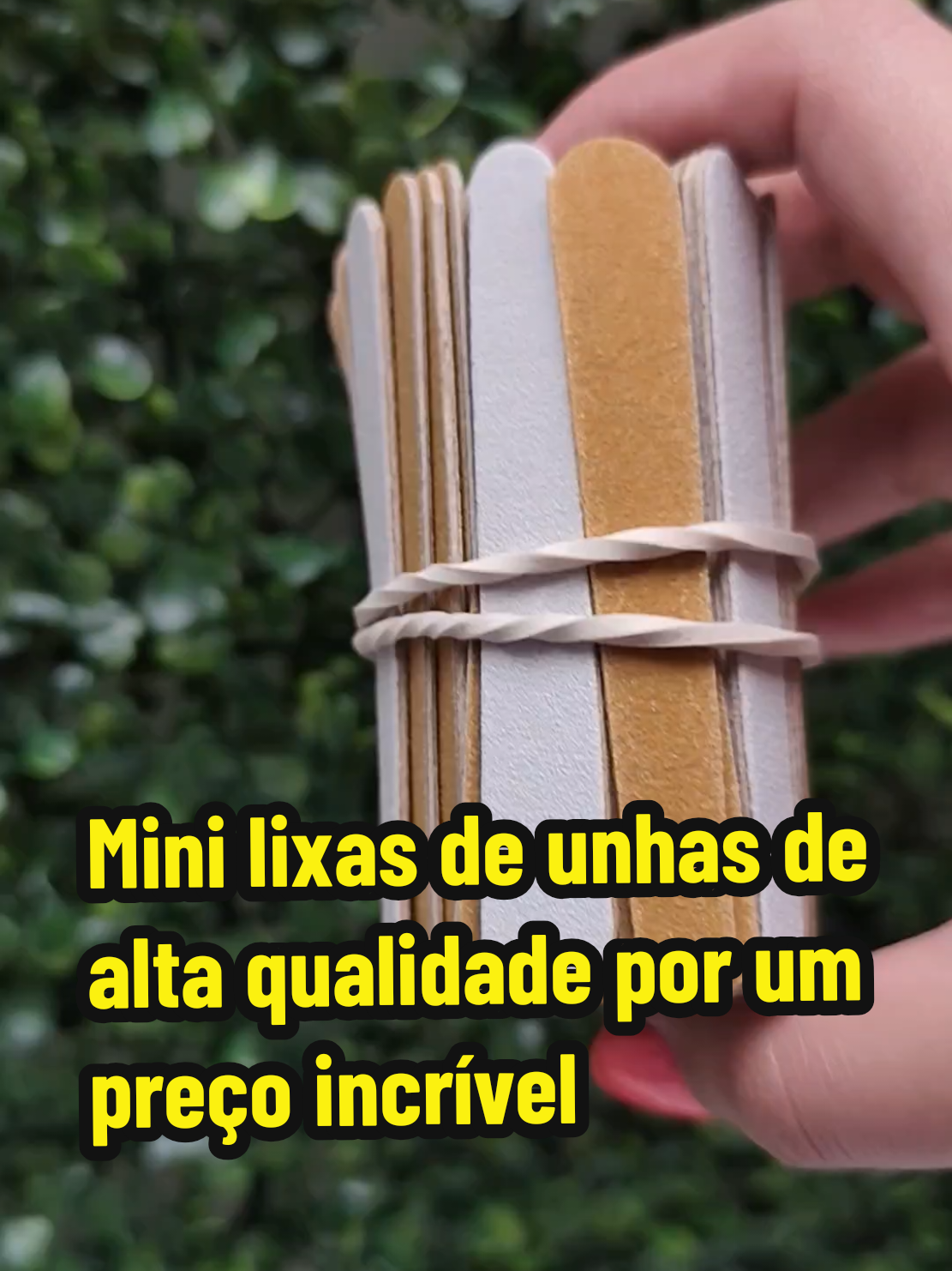 Kit de 100 mini lixas de unhas: prática e econômica @Achadinhos Josy Morenahh @Achadinhos Josy Morenahh @Achadinhos Josy Morenahh  #TiktokShopChegou #MiniLixasDeUnhas #KitDeLixas #UnhasPerfeitas #NailCare 
