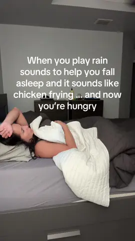 Welp now I am wide awake. Fried chicken does sound good. #fyp#rainsounds#sleep