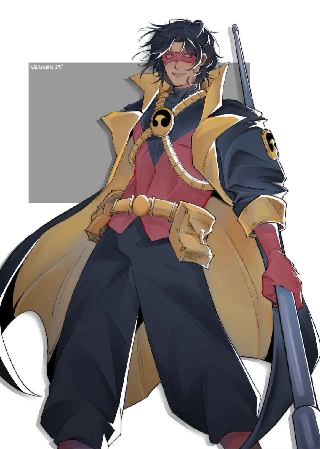 Cardinal Tim drake but I try to mimic gachiakuta character designs  - - #timdrake #redrobin #robin #digitalart #dccomics 
