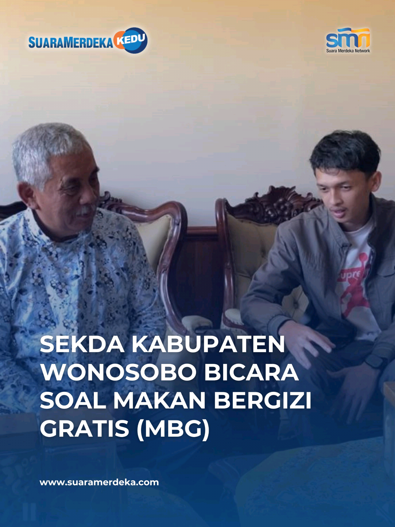 Sekretariat Daerah Kabupaten Wonosobo, Drs. One Andang Wardoyo, M.Si menanggapi program Makan Bergizi Gratis (MBG) yang sudah mulai berjalan, Rabu (24/9) ----------------------------- Baca berita terpercaya lainnya di www.suaramerdeka.com dan unduh aplikasi Suara Merdeka di App Store dan Play Store #SuaraMerdekaKedu #suaramerdekanetwork #suaramerdekacom #breakingnews #makanbergizigratis 