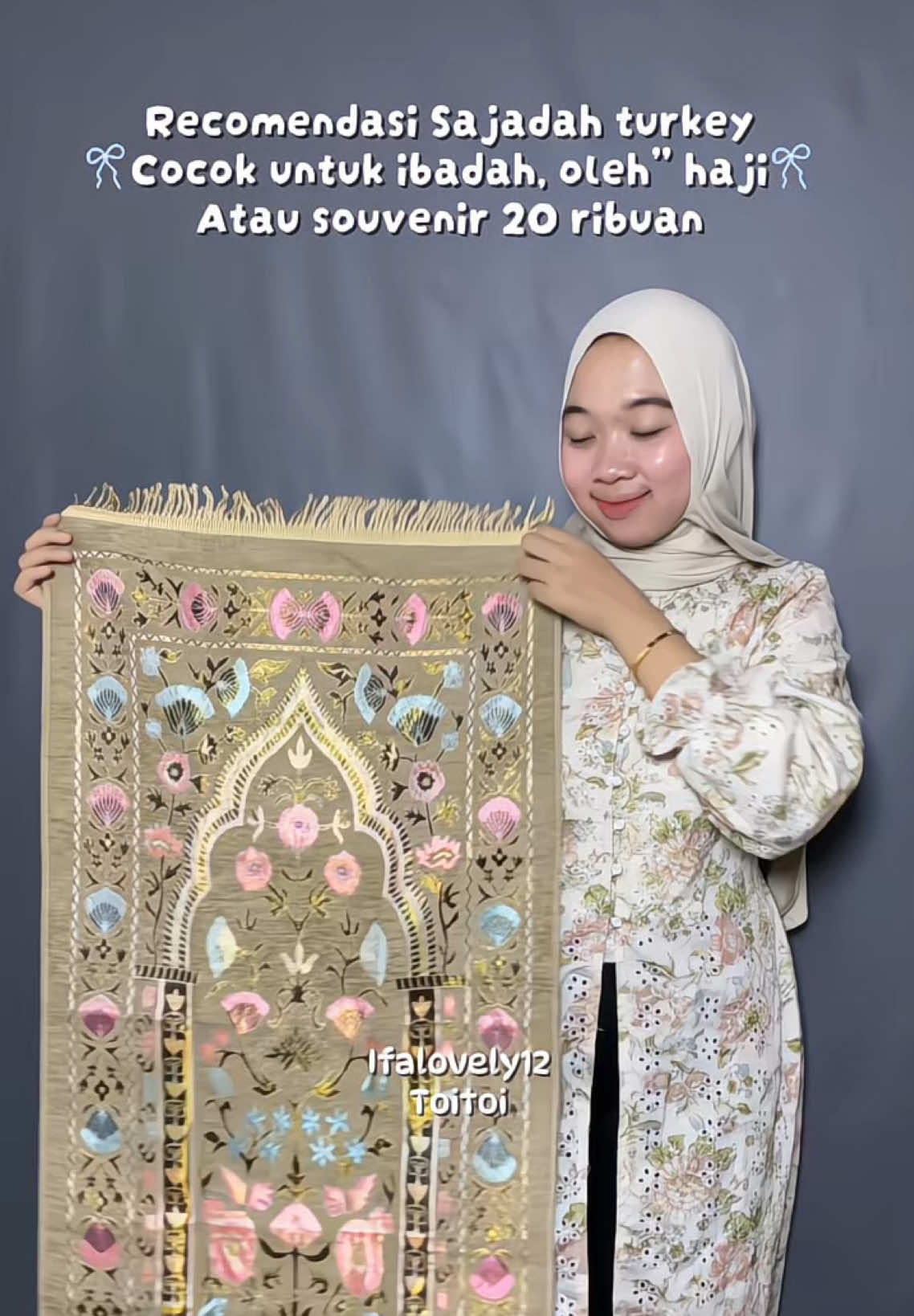 #sajadahturkey #oleholehhaji #oleholehumroh #sajadahmurah #souvenirhaji 