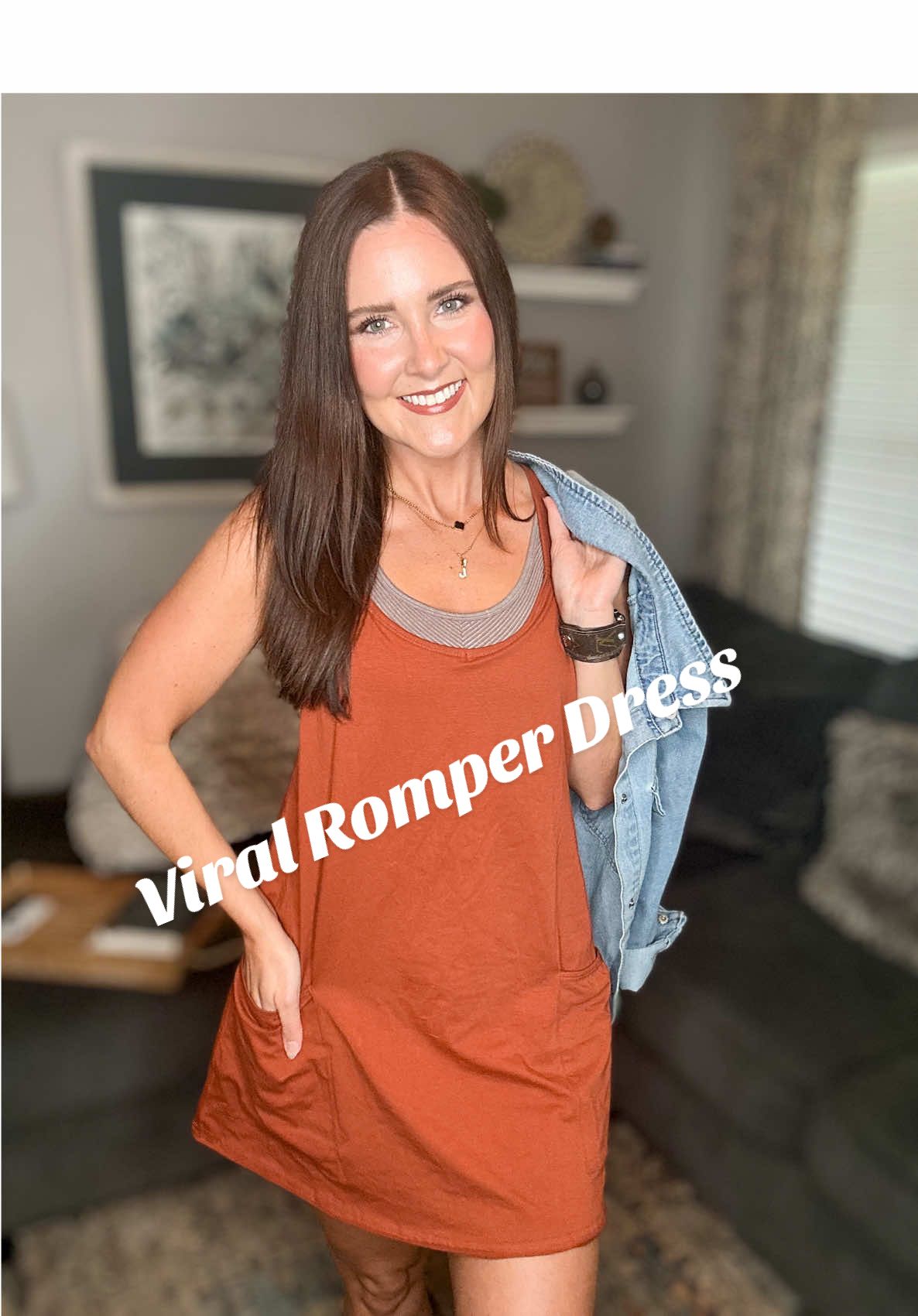 Our favorite viral, summer romper dress is on sale and they have fall colors!! This dress is perfect to wear in the spring, summer, and fall with tons of great color options and easy to layer and dress up or down! #streetwear #fashiontips #outfitinspo #StreetStyle #romperdress 
