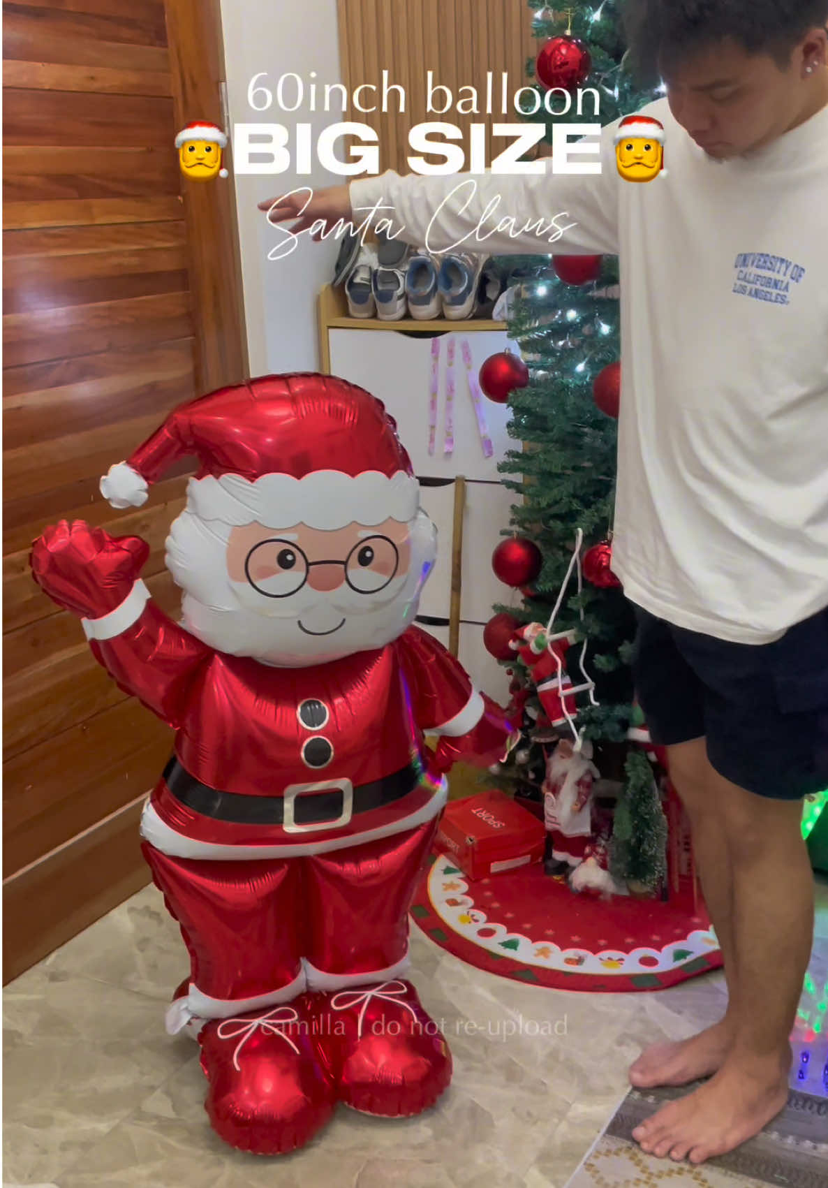 Malaking santa claus din ba gusto mo pero mahal? Ito na yung hinahanap mong big balloon santa 😍🎅 #bigsantaclaus #santaclausballoon #60inchsantaclausballoon #christmasdecor #BigSizeSanta 