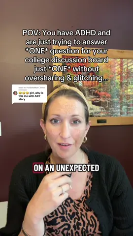 Replying to @TheIdahoMom♡Brie nooooo bc why is this an actual depiction of my everyday life conversations 🥴 #adhd #adhdinwomen #adhdtiktok #foryou 