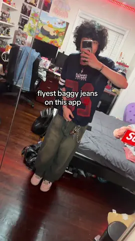these jeans are so tuff #fyp #fitcheck #jeans #baggy #fitinspo 