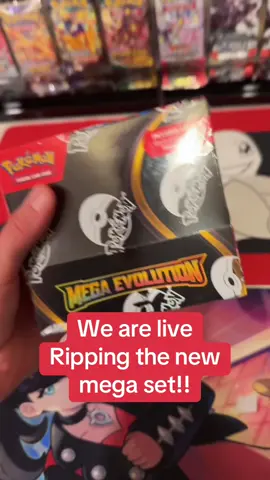 Check out the live and join us ripping the new #pokemon #megaevolution set! #pokedunn #pokemontiktok #pokemonforce 