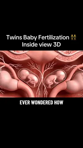 Twins Fertilization Process medical view #fertilization #biology #medical #animation #unitedstates 