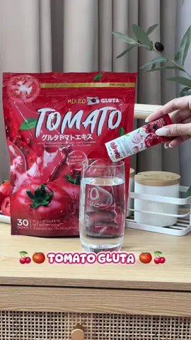 ခုထိရောင်းအားမကျတဲ့ အနီရောင်လေး 🍅❤️ #gluta #collagen #ခရမ်းချဉ်သီး #tomatogluta #mikeo 