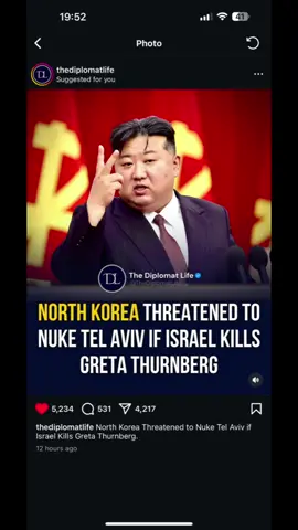 North Korea is actually the good guys and on the right side of humanity? We love to see it 🥰🙏🏽🫡❤️🇵🇸 #greta #gretathunberg #hope #united #viral #fyp #trending #vira #korea #korean #kpop #leserrafim #aespa #peace #fireworks #kateperry #kbbq #kbbqnight #north #south #koreanskincare #koreanfood #flotilla 