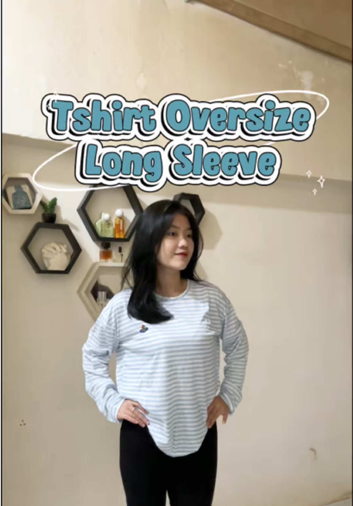 Oversize Tshirt long sleeve 🧚🏻‍♀️ bahannya halus bgt, adem, enak bgt buat baju tidur menurut aku #oversizedshirt #kaosoversize #kaoslenganpanjang #dijamincuan #modalkontendoang 
