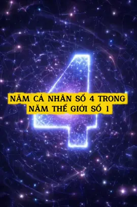 Năm cá nhân số 4 trong năm thế giới số 1 #thansohoc #ngoctran #kichhoatbosocuocdoi #viral 