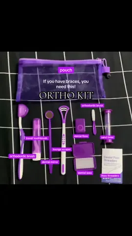 Affordable ortho kit perfect if you have braces, and travel friendly pa! 🫶🏻 #orthodentalkit #orthokit #forbraces #oralcare #oralhygiene 