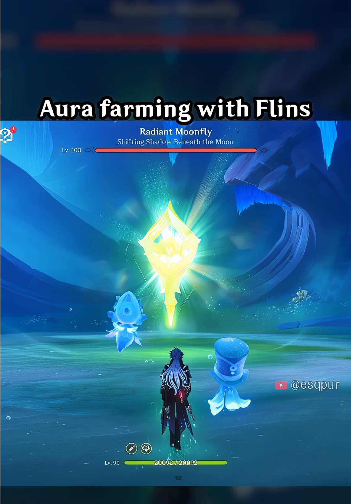 AURA FARMING WITH FLINS #GenshinImpact #hoyocreators #Flins