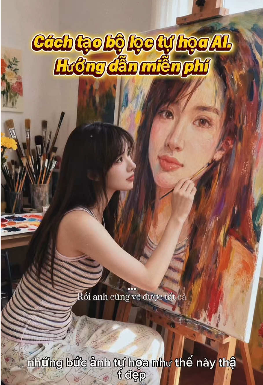 Hướng dẫn bộ lọc chân dung tự họa AI AI Self-Portrait Filter Tutorial #capcutforus #capcut #capcutpioneer #selfportrait #aiphoto 