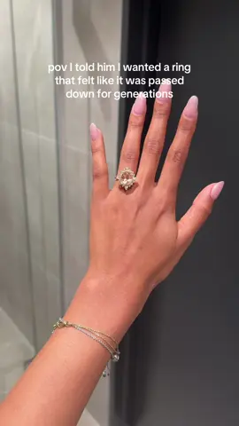 so obsessed with her #engagementring #engagedtiktok #engagementringshopping 