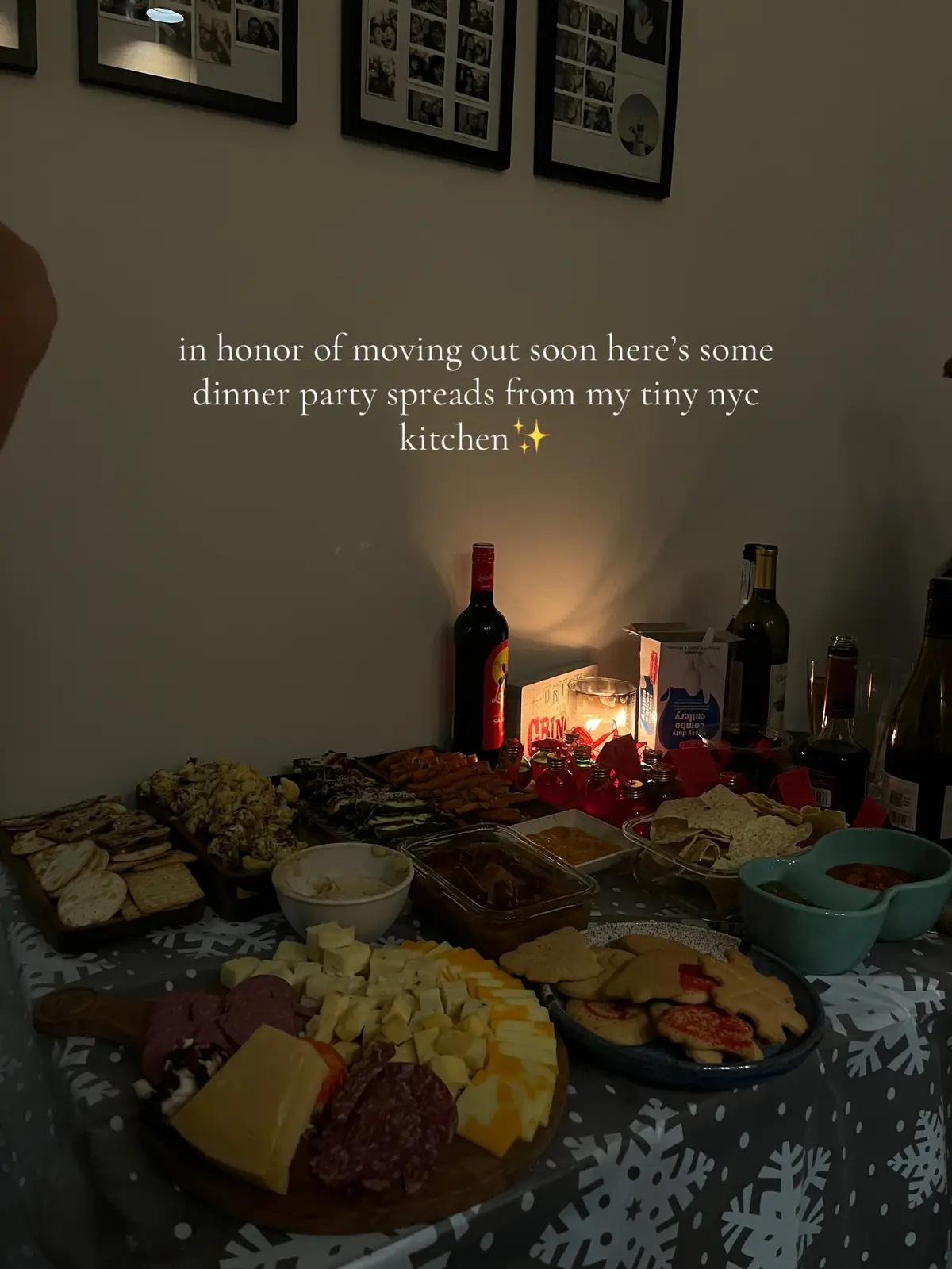 I LOVE hosting so I can’t wait to move into my new apartment with a bigger kitchen soon. #nyc #nycapartment #dinnerparty #fyp #cooking 