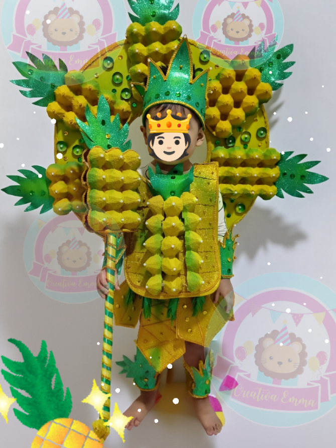 Traje Fantasía Piña #creativaemma #lamercedchanchamayo #desfileescolar #trajereciclaje #reciclajecreativo @laly @Luis Montiel Hernandez @Jezziikha Huamán 
