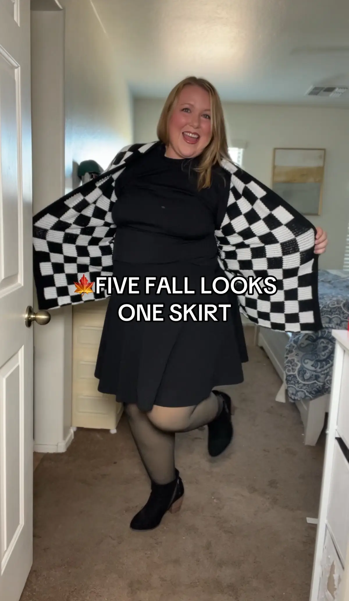 One skirt by @hannanikole.official  and one pair of @SWEET MAYHEM leggings can serve you look after look all fall and winter season. ❤️ Follow me for more plus size fits and find these goodies in my show case. #fallfashion #plussizefashion #curvyfashion #falloutfitinspo 
